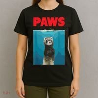 Paws Ferret Funny Parody Ferret Lover Gift T-Shirt thumb 4
