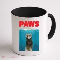 Paws Ferret Funny Parody Ferret Lover Gift Coffee Mug thumb 1