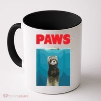 Paws Ferret Funny Parody Ferret Lover Gift Coffee Mug thumb 0
