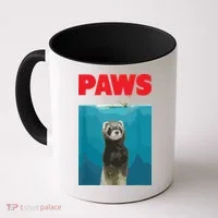 Paws Ferret Funny Parody Ferret Lover Gift Coffee Mug thumb 0