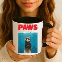 Paws Ferret Funny Parody Ferret Lover Gift Coffee Mug thumb 3