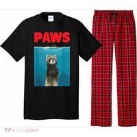 Paws Ferret Funny Parody Ferret Lover Gift Pajama Set thumb 0
