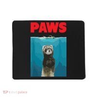 Paws Ferret Funny Parody Ferret Lover Gift Mousepad thumb 0