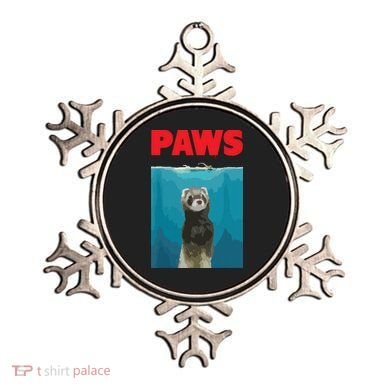 Paws Ferret Funny Parody Ferret Lover Gift Ornament