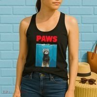 Paws Ferret Funny Parody Ferret Lover Gift Women's Tank Top thumb 2
