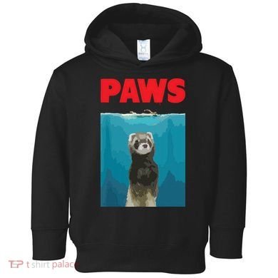 Paws Ferret Funny Parody Ferret Lover Gift Toddler Hoodie