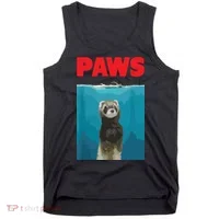 Paws Ferret Funny Parody Ferret Lover Gift Tank Top thumb 0