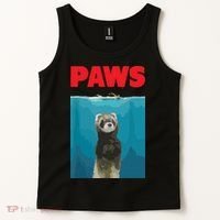 Paws Ferret Funny Parody Ferret Lover Gift Tank Top thumb 2