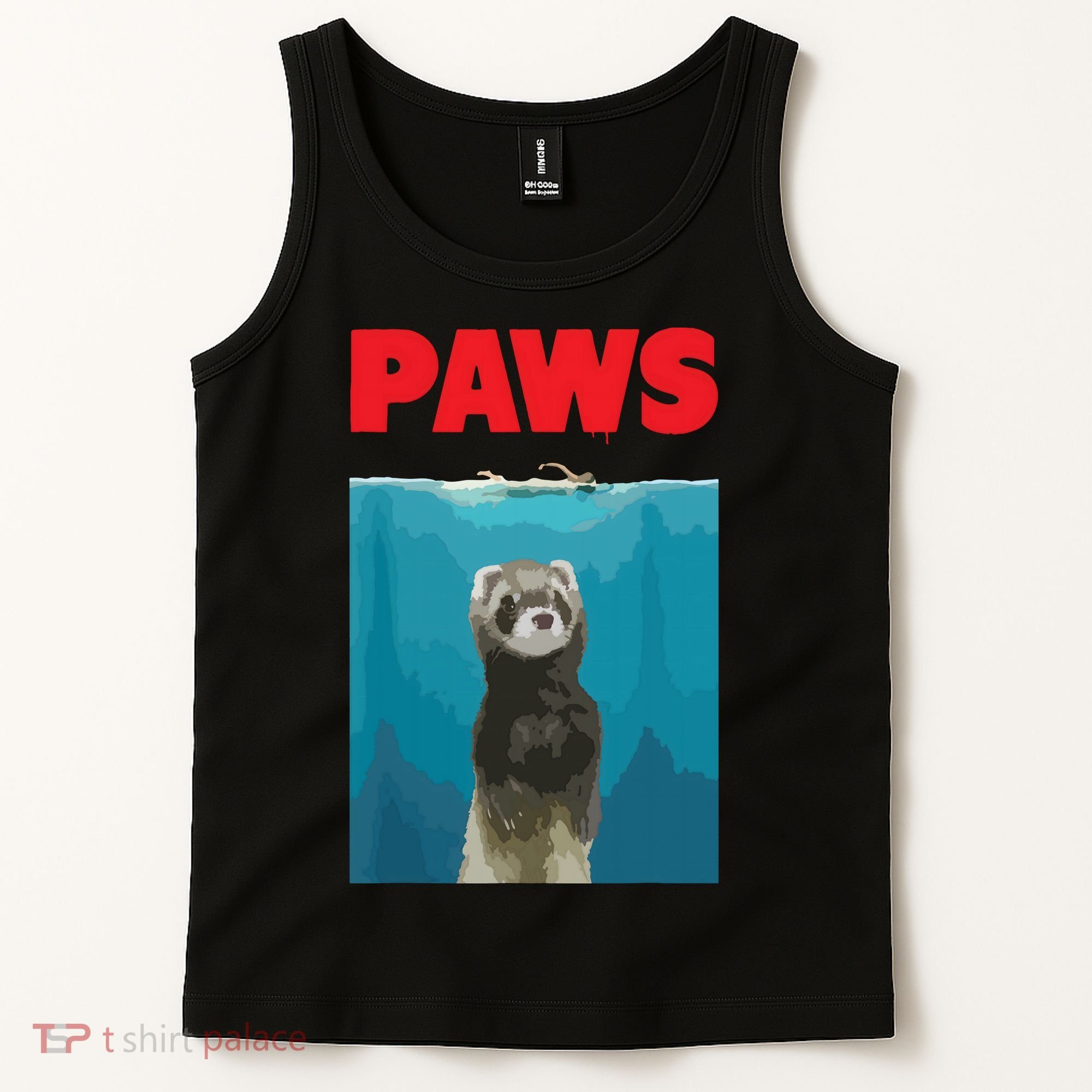 Paws Ferret Funny Parody Ferret Lover Gift Tank Top