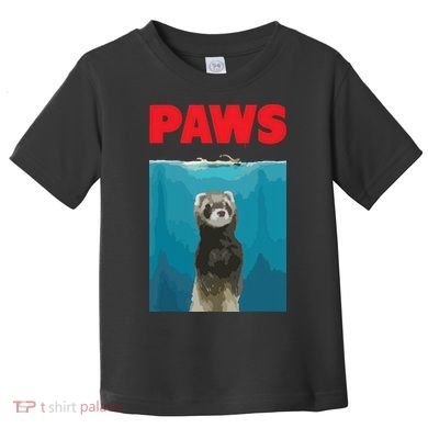 Paws Ferret Funny Parody Ferret Lover Gift Toddler T-Shirt