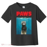 Paws Ferret Funny Parody Ferret Lover Gift Toddler T-Shirt thumb 0