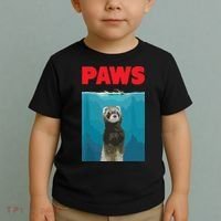 Paws Ferret Funny Parody Ferret Lover Gift Toddler T-Shirt thumb 2