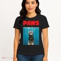 Paws Ferret Funny Parody Ferret Lover Gift Women's T-Shirt thumb 4
