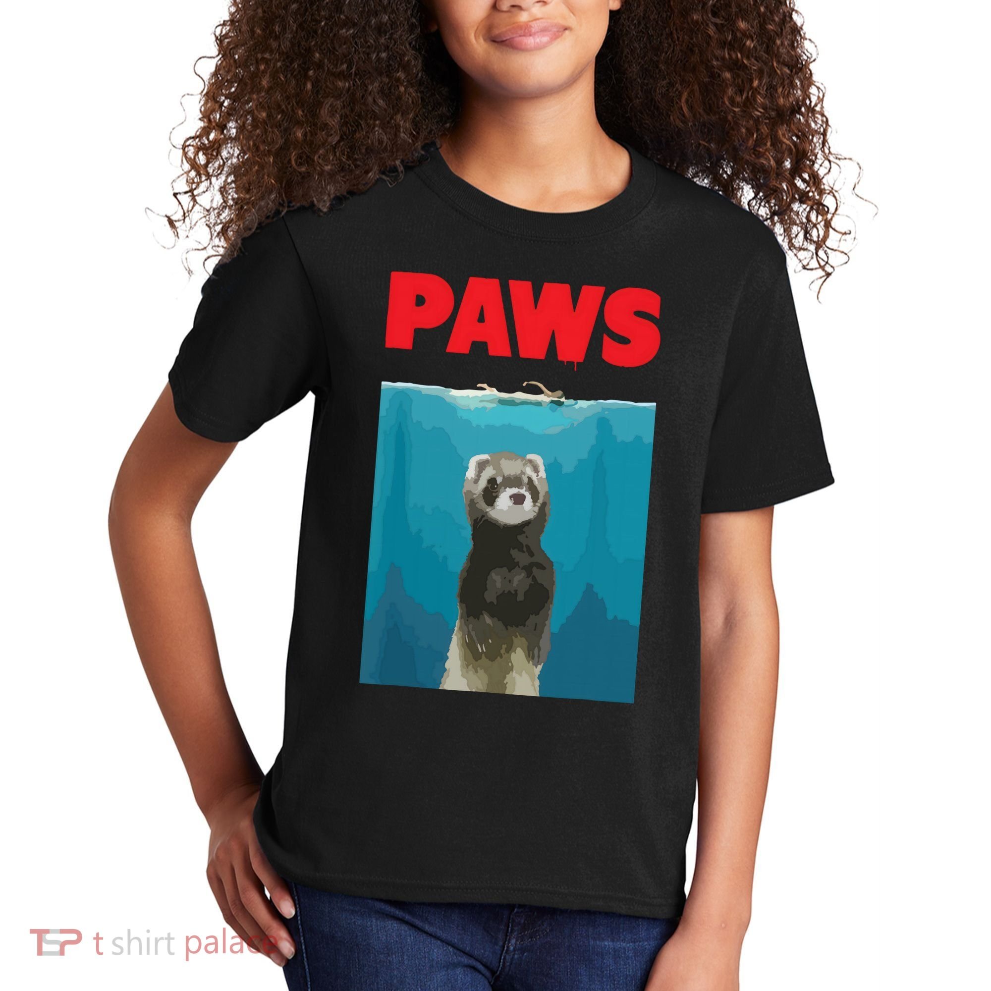 Paws Ferret Funny Parody Ferret Lover Gift Kids T-Shirt