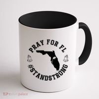 Pray For Florida Stand Strong Hurricane Coffee Mug thumb 1
