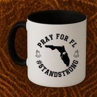 Pray For Florida Stand Strong Hurricane Coffee Mug thumb 2