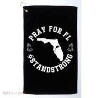 Pray For Florida Stand Strong Hurricane Golf Towel thumb 0