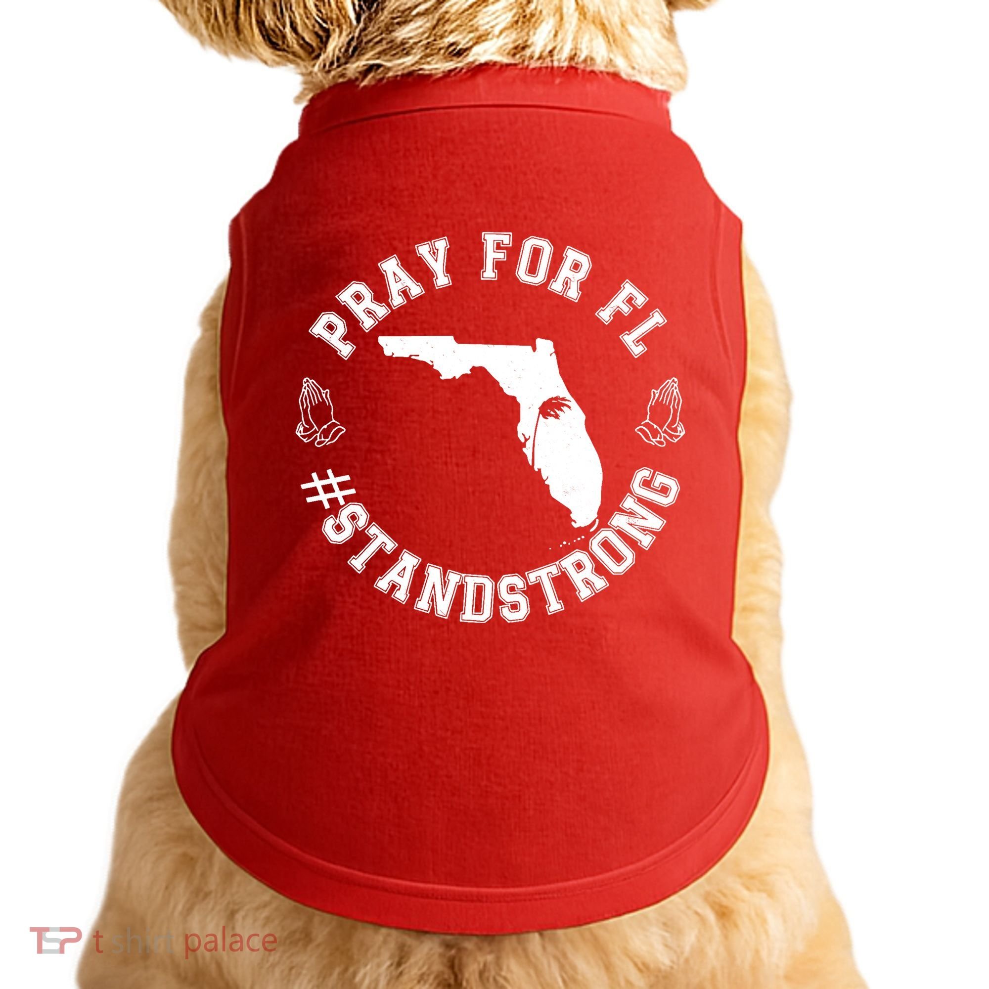 Pray For Florida Stand Strong Hurricane Doggie Tank