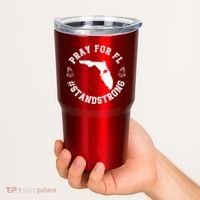 Pray For Florida Stand Strong Hurricane Tumbler thumb 2