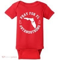 Pray For Florida Stand Strong Hurricane Baby Bodysuit thumb 0