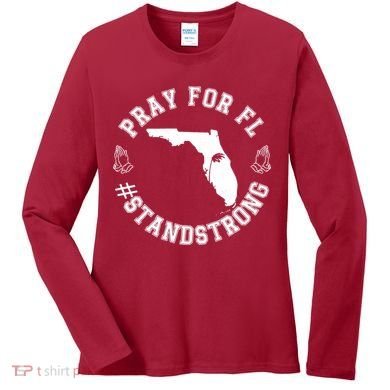 Pray For Florida Stand Strong Hurricane Women's Long Sleeve Shirt