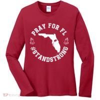 Pray For Florida Stand Strong Hurricane Women's Long Sleeve Shirt thumb 0
