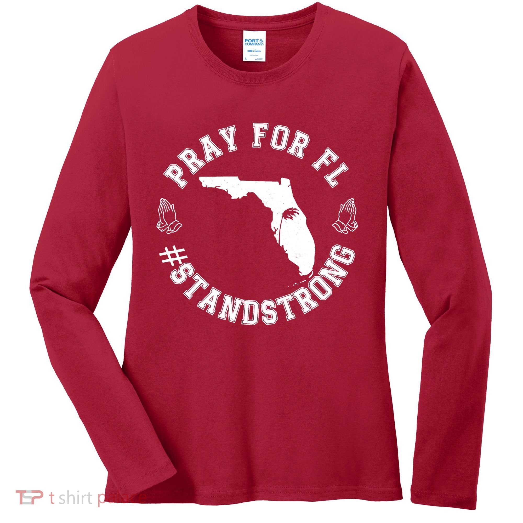 Pray For Florida Stand Strong Hurricane Women's Long Sleeve Shirt