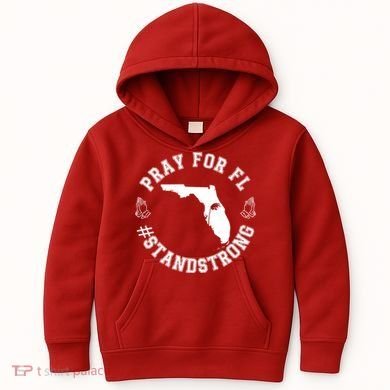 Pray For Florida Stand Strong Hurricane Kids Hoodie