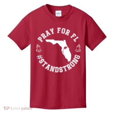 Pray For Florida Stand Strong Hurricane Kids T-Shirt