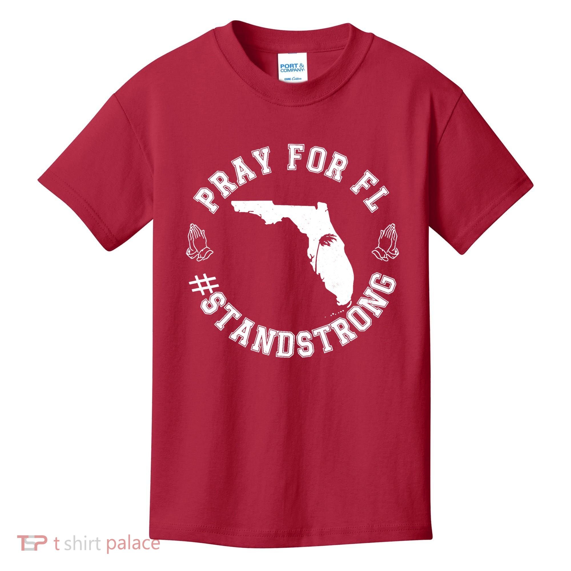 Pray For Florida Stand Strong Hurricane Kids T-Shirt