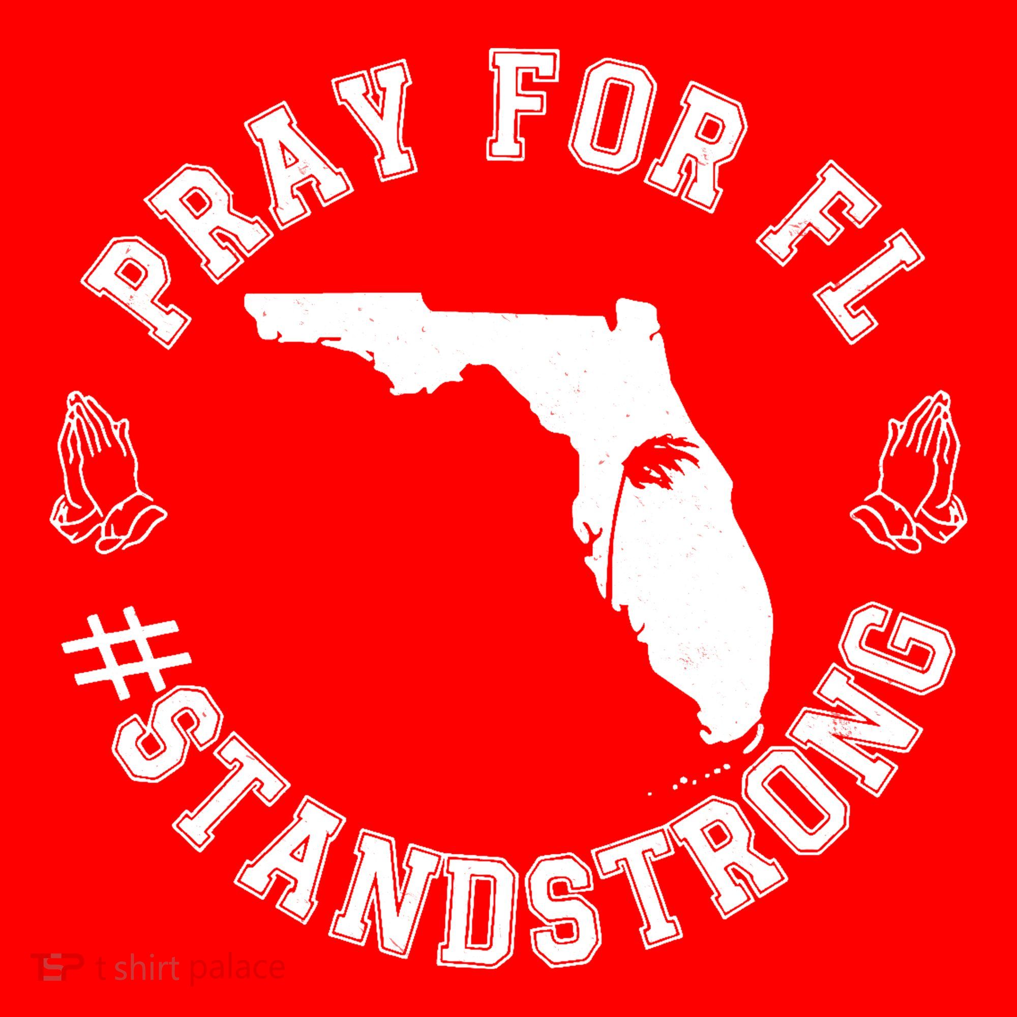Pray For Florida Stand Strong Hurricane Kids T-Shirt