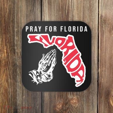 Pray For Florida Hurricane Milton Awareness Coaster