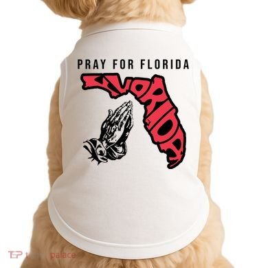 Pray For Florida Hurricane Milton Awareness Doggie Tank