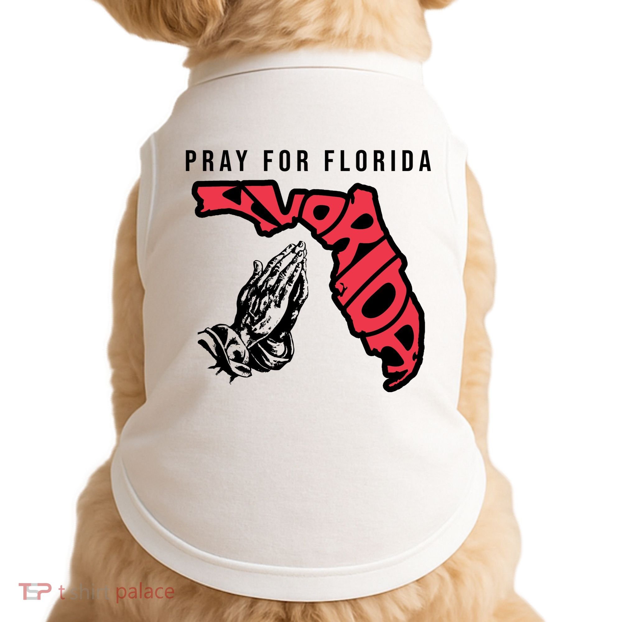 Pray For Florida Hurricane Milton Awareness Doggie Tank