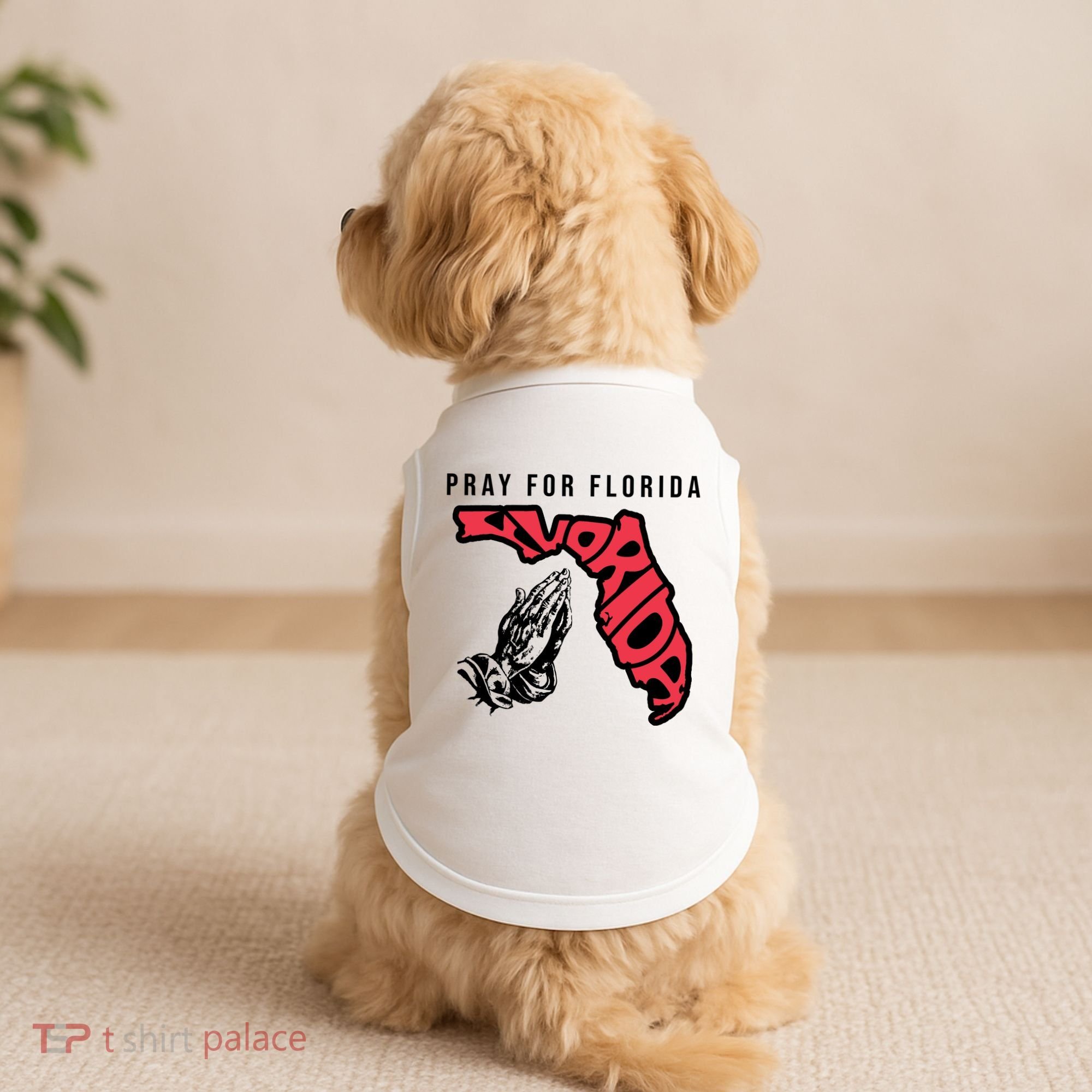 Pray For Florida Hurricane Milton Awareness Doggie Tank
