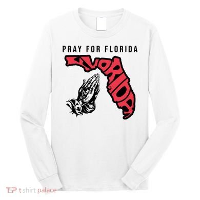 Pray For Florida Hurricane Milton Awareness Long Sleeve Shirt