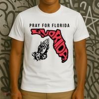 Pray For Florida Hurricane Milton Awareness T-Shirt thumb 3
