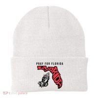Pray For Florida Hurricane Milton Awareness Beanie thumb 0