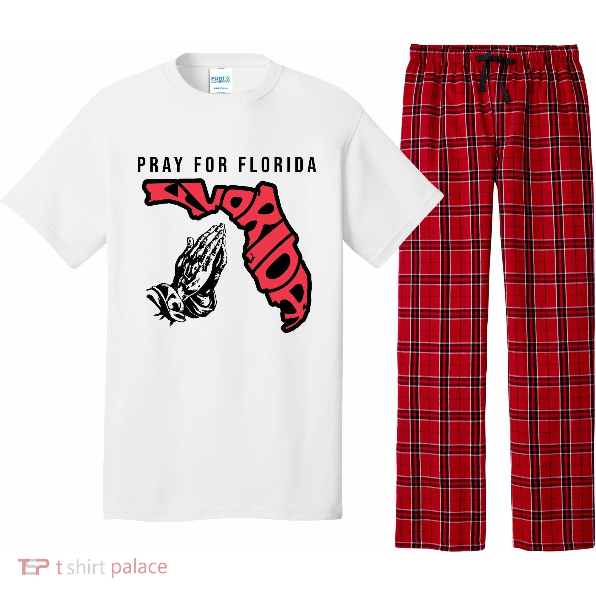 Pray For Florida Hurricane Milton Awareness Pajama Set