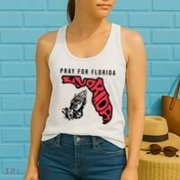 Pray For Florida Hurricane Milton Awareness Women's Tank Top thumb 2