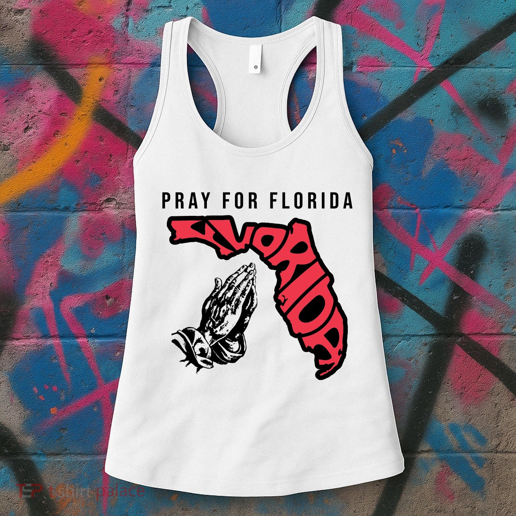 Pray For Florida Hurricane Milton Awareness Women's Tank Top