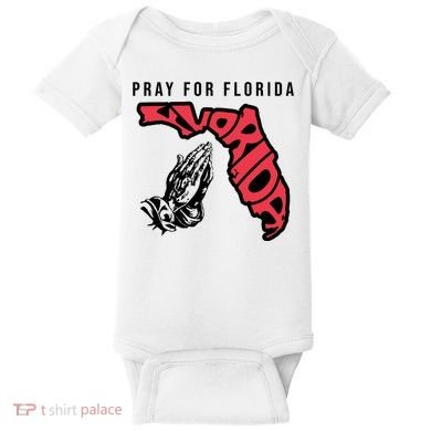 Pray For Florida Hurricane Milton Awareness Baby Bodysuit