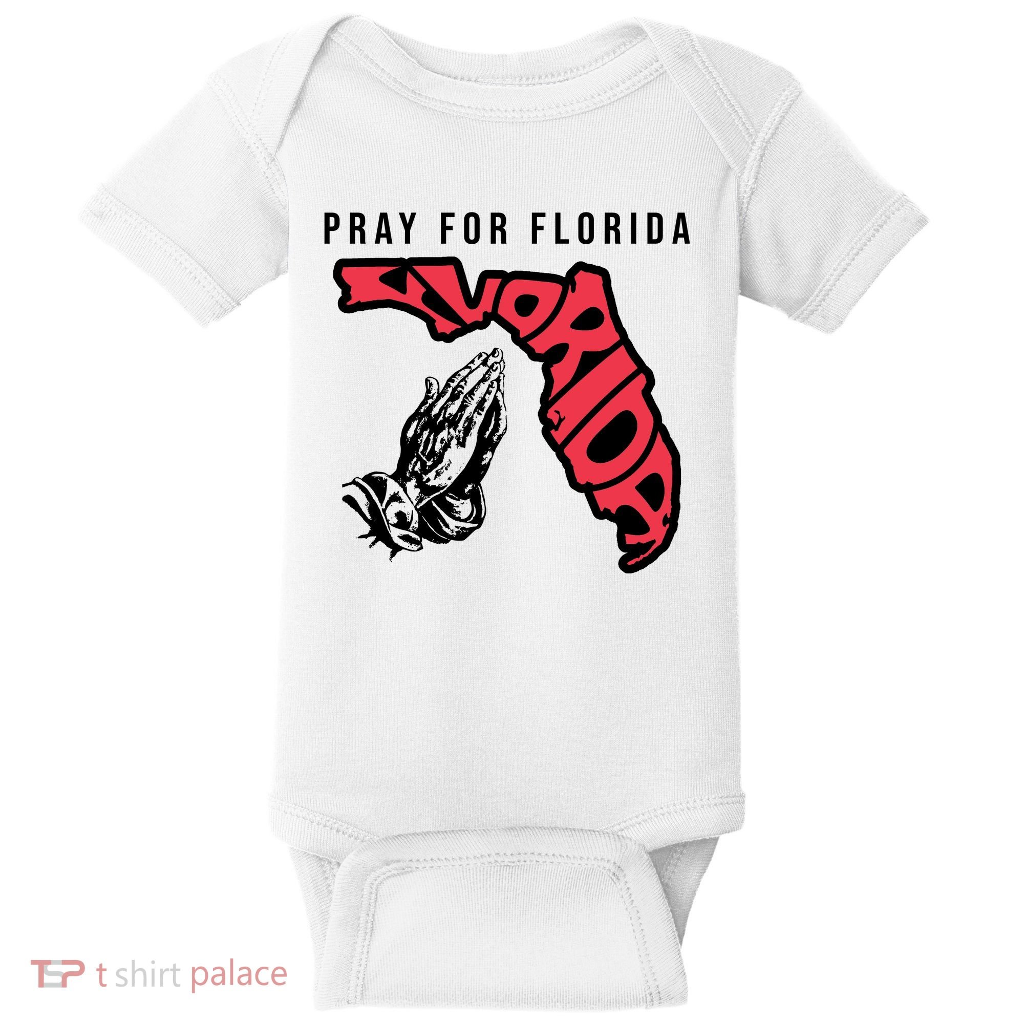 Pray For Florida Hurricane Milton Awareness Baby Bodysuit