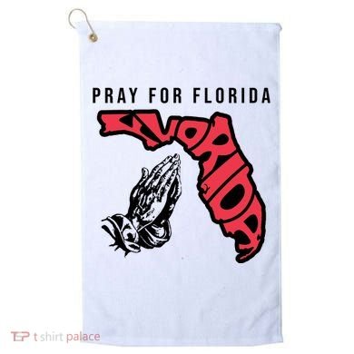 Pray For Florida Hurricane Milton Awareness Golf Towel