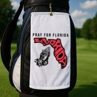 Pray For Florida Hurricane Milton Awareness Golf Towel thumb 2