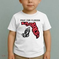 Pray For Florida Hurricane Milton Awareness Toddler T-Shirt thumb 2