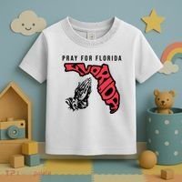 Pray For Florida Hurricane Milton Awareness Toddler T-Shirt thumb 3
