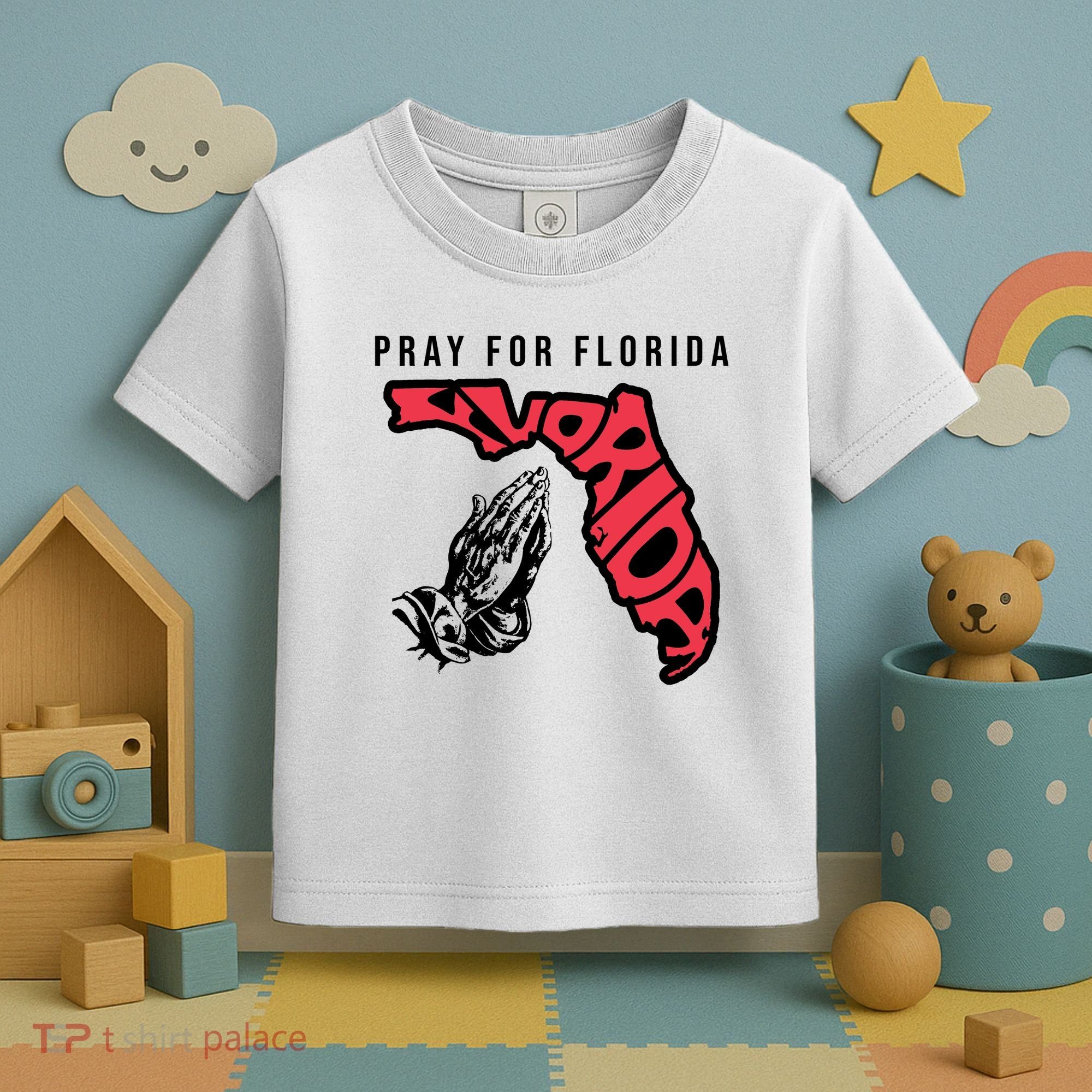 Pray For Florida Hurricane Milton Awareness Toddler T-Shirt