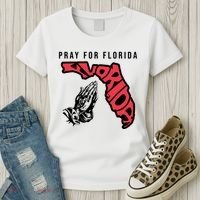 Pray For Florida Hurricane Milton Awareness Women's T-Shirt thumb 3