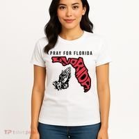 Pray For Florida Hurricane Milton Awareness Women's T-Shirt thumb 4